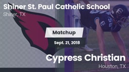 Matchup: St. Paul Catholic vs. Cypress Christian  2018