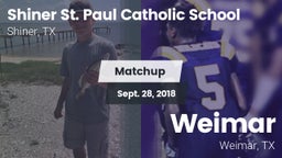 Matchup: St. Paul Catholic vs. Weimar  2018