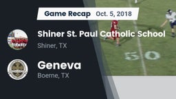 Recap: Shiner St. Paul Catholic School vs. Geneva  2018