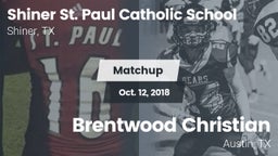 Matchup: St. Paul Catholic vs. Brentwood Christian  2018