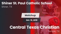 Matchup: St. Paul Catholic vs. Central Texas Christian  2018