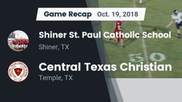 Recap: Shiner St. Paul Catholic School vs. Central Texas Christian  2018