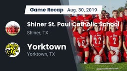 Recap: Shiner St. Paul Catholic School vs. Yorktown  2019