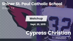 Matchup: St. Paul Catholic vs. Cypress Christian  2019