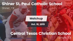 Matchup: St. Paul Catholic vs. Central Texas Christian School 2019