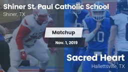 Matchup: St. Paul Catholic vs. Sacred Heart  2019
