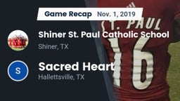 Recap: Shiner St. Paul Catholic School vs. Sacred Heart  2019
