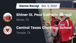 Recap: Shiner St. Paul Catholic School vs. Central Texas Christian School 2020