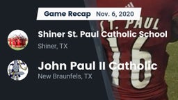 Recap: Shiner St. Paul Catholic School vs. John Paul II Catholic  2020
