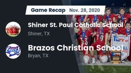 Recap: Shiner St. Paul Catholic School vs. Brazos Christian School 2020
