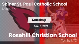 Matchup: St. Paul Catholic vs. Rosehill Christian School 2020