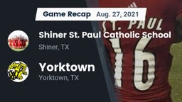 Recap: Shiner St. Paul Catholic School vs. Yorktown  2021