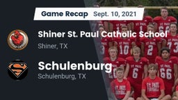 Recap: Shiner St. Paul Catholic School vs. Schulenburg  2021