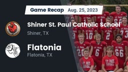 Recap: Shiner St. Paul Catholic School vs. Flatonia  2023