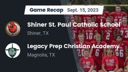 Recap: Shiner St. Paul Catholic School vs. Legacy Prep Christian Academy 2023