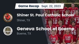 Recap: Shiner St. Paul Catholic School vs. Geneva School of Boerne 2023