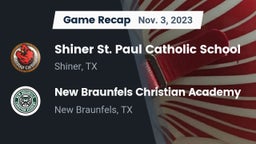 Recap: Shiner St. Paul Catholic School vs. New Braunfels Christian Academy 2023