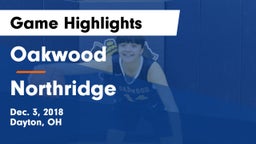 Oakwood  vs Northridge  Game Highlights - Dec. 3, 2018