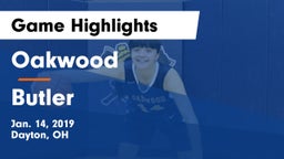 Oakwood  vs Butler  Game Highlights - Jan. 14, 2019