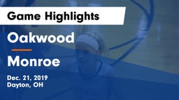 Oakwood  vs Monroe  Game Highlights - Dec. 21, 2019