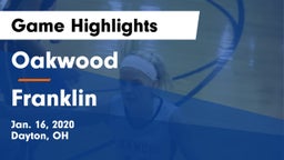 Oakwood  vs Franklin  Game Highlights - Jan. 16, 2020