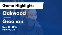 Oakwood  vs Greenon  Game Highlights - Nov. 27, 2023