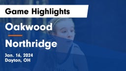 Oakwood  vs Northridge  Game Highlights - Jan. 16, 2024