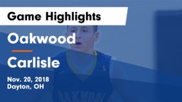 Oakwood  vs Carlisle  Game Highlights - Nov. 20, 2018