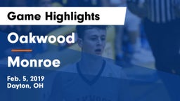 Oakwood  vs Monroe  Game Highlights - Feb. 5, 2019