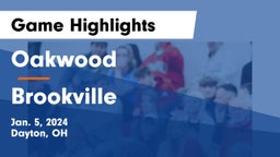 Oakwood  vs Brookville  Game Highlights - Jan. 5, 2024