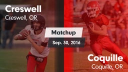 Matchup: Creswell  vs. Coquille  2016
