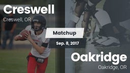 Matchup: Creswell  vs. Oakridge  2017