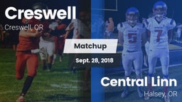 Matchup: Creswell  vs. Central Linn  2018