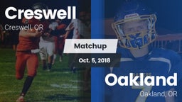 Matchup: Creswell  vs. Oakland  2018