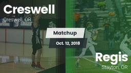 Matchup: Creswell  vs. Regis  2018