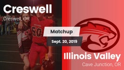 Matchup: Creswell  vs. Illinois Valley  2019
