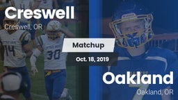 Matchup: Creswell  vs. Oakland  2019