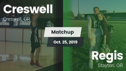 Matchup: Creswell  vs. Regis  2019