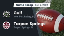 Recap: Gulf  vs. Tarpon Springs  2022