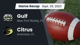 Recap: Gulf  vs. Citrus  2023
