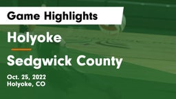 Holyoke  vs Sedgwick County  Game Highlights - Oct. 25, 2022