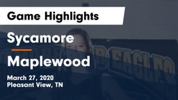 Sycamore  vs Maplewood  Game Highlights - March 27, 2020
