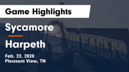 Sycamore  vs Harpeth  Game Highlights - Feb. 22, 2020