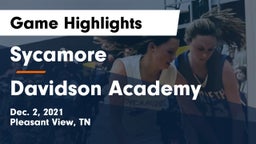 Sycamore  vs Davidson Academy  Game Highlights - Dec. 2, 2021