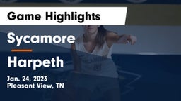 Sycamore  vs Harpeth  Game Highlights - Jan. 24, 2023