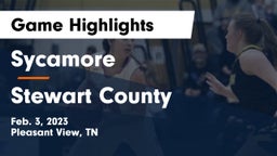 Sycamore  vs Stewart County  Game Highlights - Feb. 3, 2023