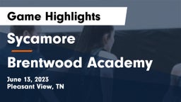 Sycamore  vs Brentwood Academy  Game Highlights - June 13, 2023