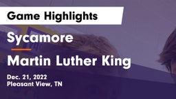 Sycamore  vs Martin Luther King  Game Highlights - Dec. 21, 2022