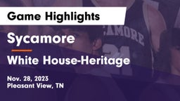 Sycamore  vs White House-Heritage  Game Highlights - Nov. 28, 2023