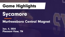 Sycamore  vs Murfreesboro Central Magnet Game Highlights - Jan. 4, 2024